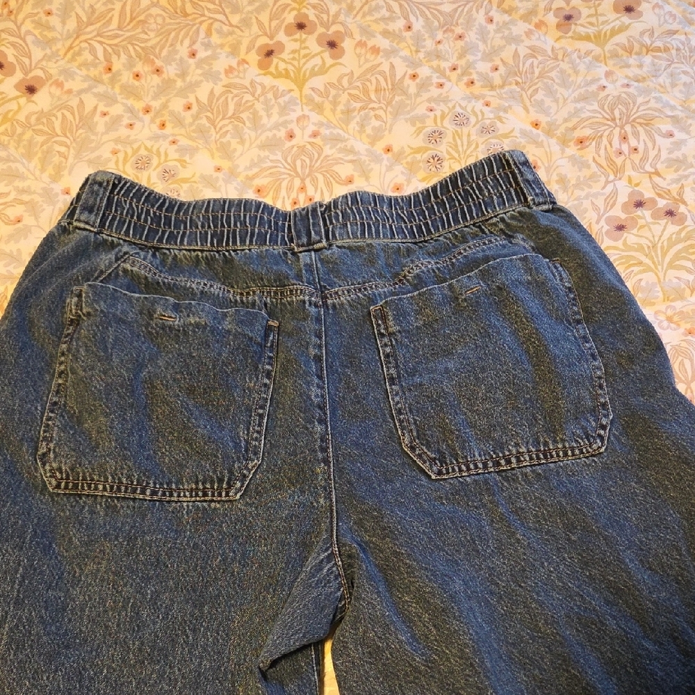 Democracy Wide Leg Blue Jeans Size 16 - Picture 6 of 7